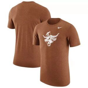 NIKE TEXAS LONGHORNS UT TEXAS RETRO VAULT LOGO TRI BLEND SHIRT